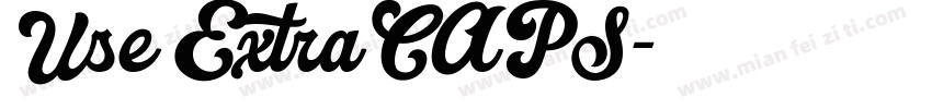 Use ExtraCAPS字体转换